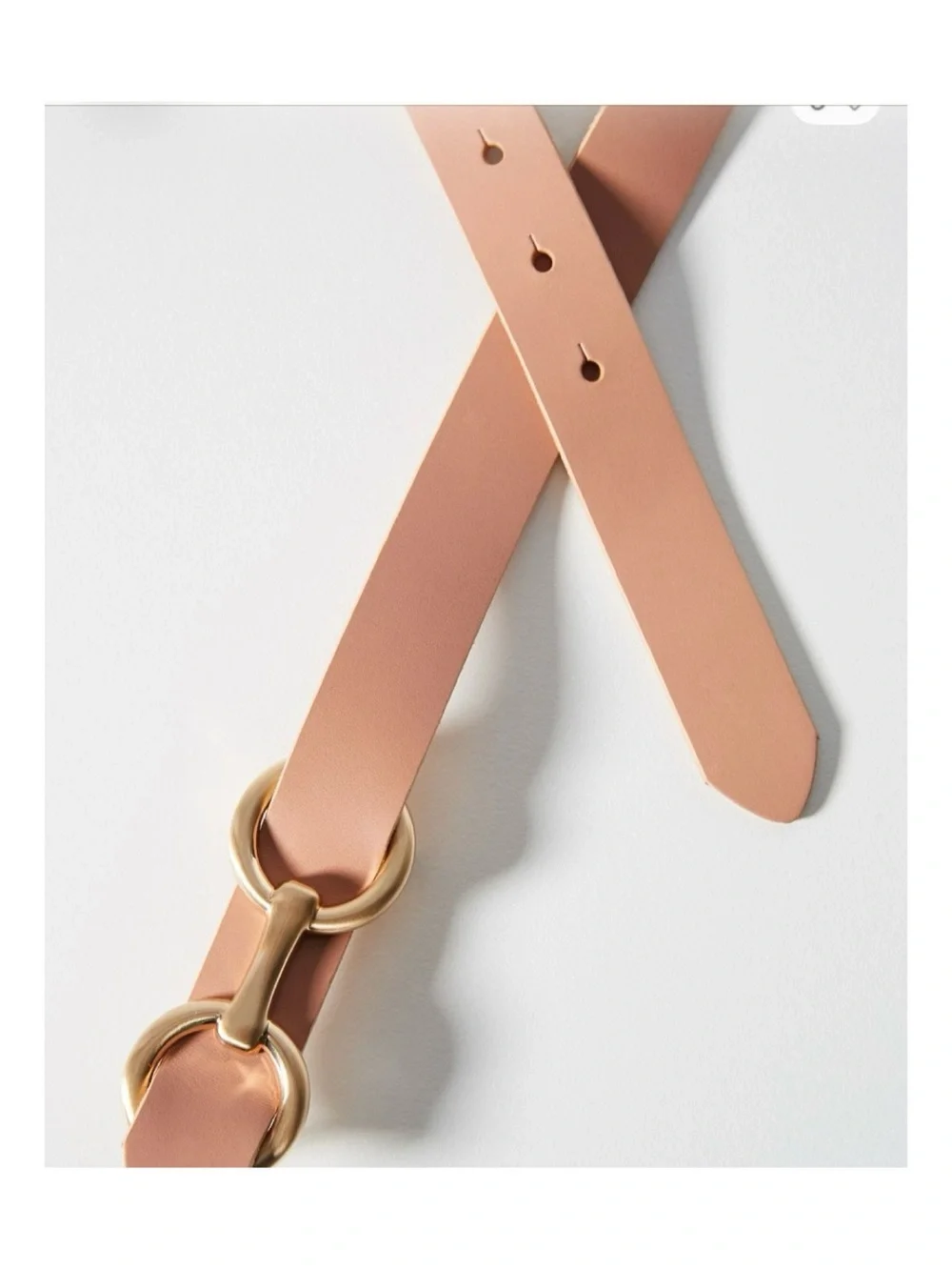 NWOT Anthropologie Chantal Leather Belt In Neutral  Size Small
